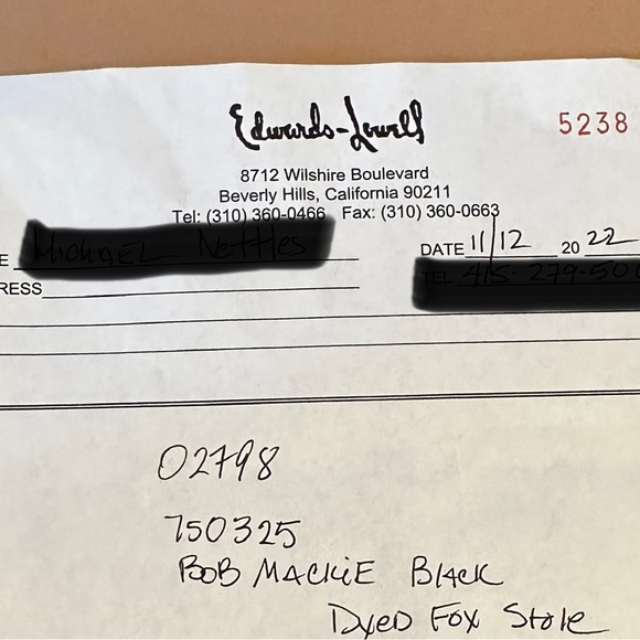 Bob Mackie RARE Oversized Fox Fur Stole Wrap Shawl. 9ft! - Picture 14 of 16